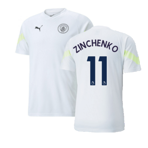 2022-2023 Man City Training Jersey (White) (ZINCHENKO 11)