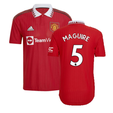 2022-2023 Man Utd Authentic Home Shirt (MAGUIRE 5)