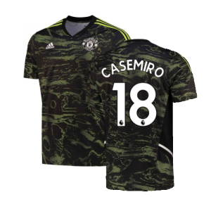 2022-2023 Man Utd EU Training Jersey (Solar Slime) (CASEMIRO 18)