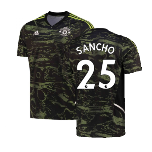 2022-2023 Man Utd EU Training Jersey (Solar Slime) (SANCHO 25)