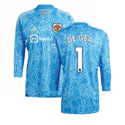 2022-2023 Man Utd Home Goalkeeper Shirt (Blue) (DE GEA 1)