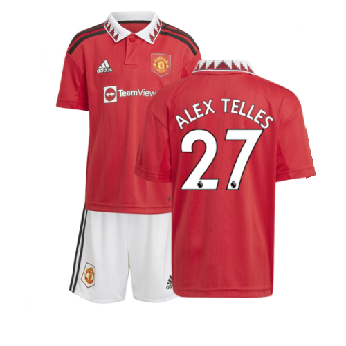 2022-2023 Man Utd Home Mini Kit (ALEX TELLES 27)