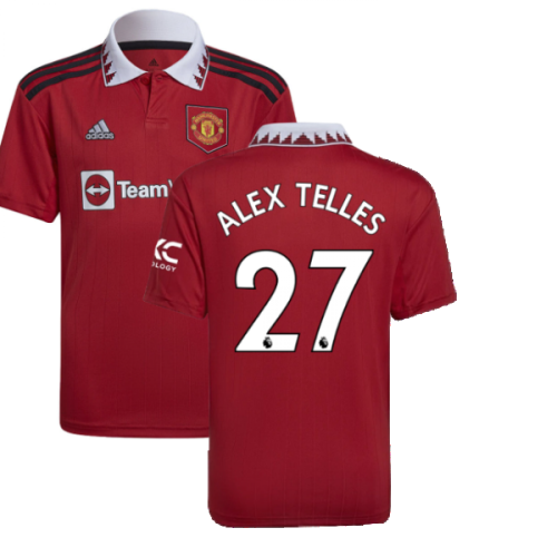 2022-2023 Man Utd Home Shirt (Kids) (ALEX TELLES 27)