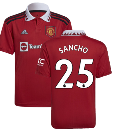 2022-2023 Man Utd Home Shirt (Kids) (SANCHO 25)