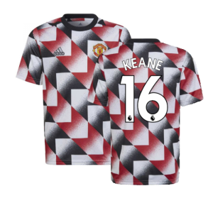 2022-2023 Man Utd Pre-Match Shirt (White) - Kids (KEANE 16)