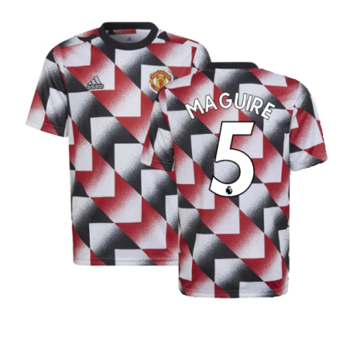 2022-2023 Man Utd Pre-Match Shirt (White) - Kids (MAGUIRE 5)