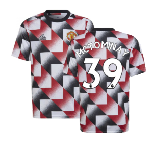 2022-2023 Man Utd Pre-Match Shirt (White) - Kids (McTOMINAY 39)