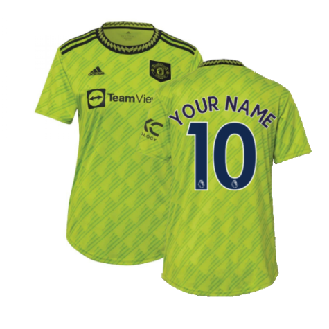 2022-2023 Man Utd Third Shirt (Ladies) (Your Name)