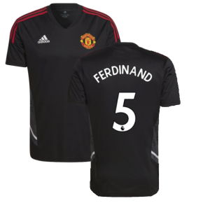 2022-2023 Man Utd Training Shirt (Black) (FERDINAND 5)