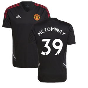 2022-2023 Man Utd Training Shirt (Black) (McTOMINAY 39)