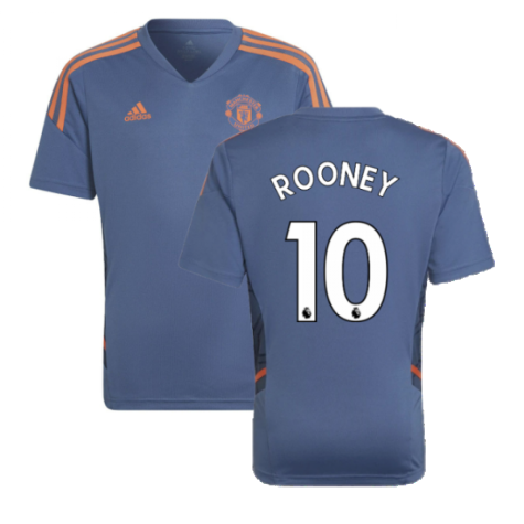 2022-2023 Man Utd Training Shirt (Blue) - Kids (ROONEY 10)