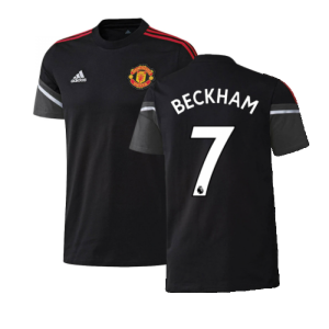 2022-2023 Man Utd Training Tee (Black) (BECKHAM 7)