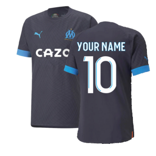 2022-2023 Marseille Authentic Away Shirt (Your Name)