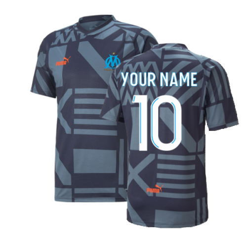 2022-2023 Marseille Pre-Match Jersey (French Night) (Your Name)