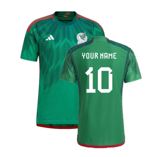 2022-2023 Mexico Authentic Home Shirt (Your Name)