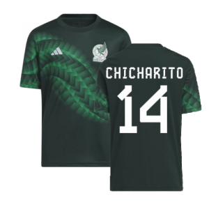 2022-2023 Mexico Pre-Match Shirt (Green) - Kids (CHICHARITO 14)