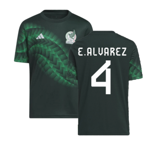 2022-2023 Mexico Pre-Match Shirt (Green) - Kids (E.ALVAREZ 4)