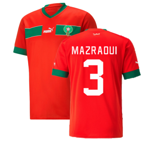 2022-2023 Morocco Home Shirt (MAZRAOUI 3)