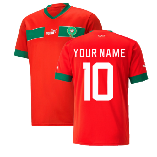 2022-2023 Morocco Home Shirt (Your Name)