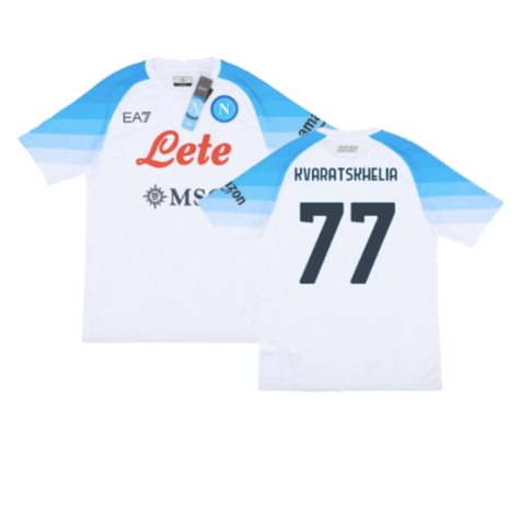 2022-2023 Napoli Authentic Away Shirt (Kvaratskhelia 77)