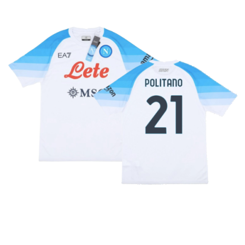 2022-2023 Napoli Authentic Away Shirt (Politano 21)