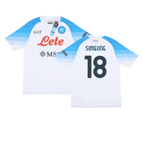 2022-2023 Napoli Authentic Away Shirt (Simeone 18)