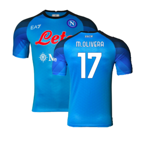 2022-2023 Napoli Home Authentic Shirt (M.Olivera 17)