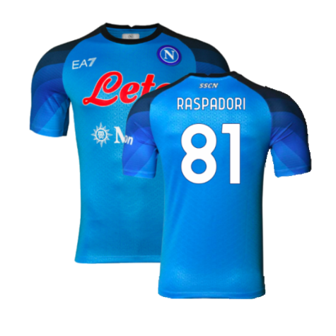 2022-2023 Napoli Home Authentic Shirt (Raspadori 81)