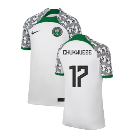 2022-2023 Nigeria Away Shirt (Kids) (CHUKWUEZE 17)