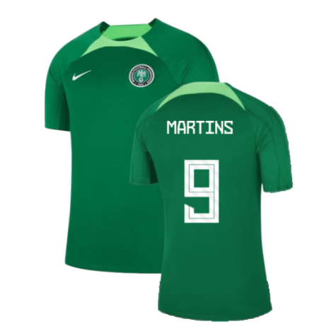 2022-2023 Nigeria Dri-Fit Training Shirt (Green) (MARTINS 9)