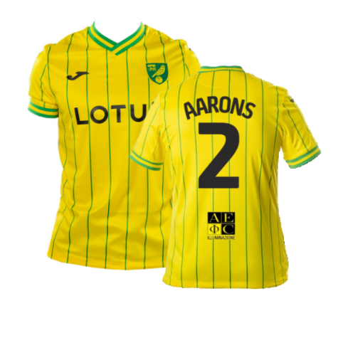 2022-2023 Norwich City Home Shirt (AARONS 2)