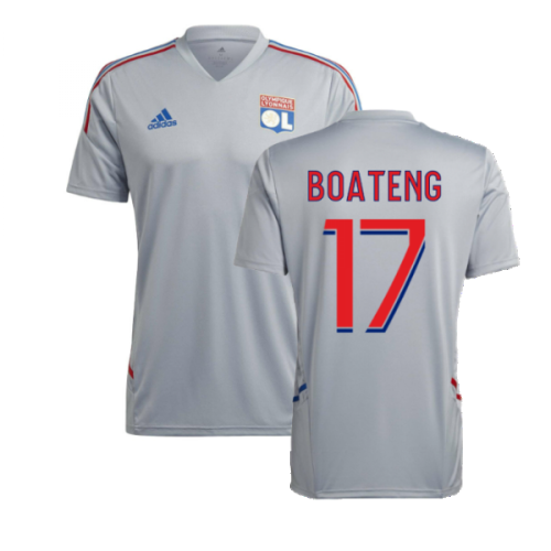 2022-2023 Olympique Lyon Training Jersey (Halo Silver) (BOATENG 17)