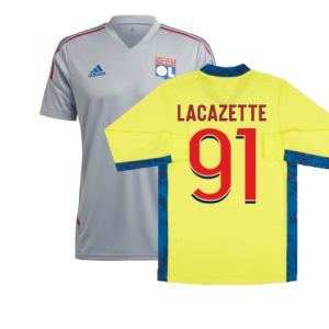 2022-2023 Olympique Lyon Training Jersey (Halo Silver) (LACAZETTE 91)