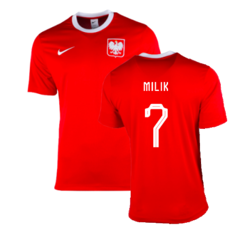 2022-2023 Poland Away Dri-Fit Football Shirt (Milik 7)