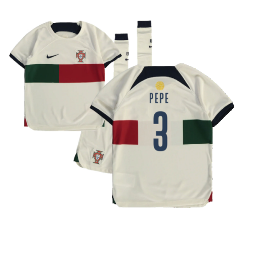 2022-2023 Portugal Away Little Boys Mini Kit (Pepe 3)