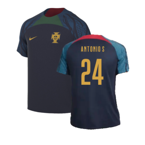 2022-2023 Portugal Strike Training Shirt (Navy) (Antonio S 24)