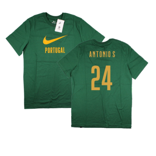 2022-2023 Portugal Swoosh Tee (Green) (Antonio S 24)