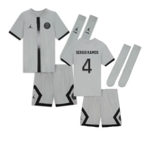 2022-2023 PSG Away Infants Baby Kit (SERGIO RAMOS 4)