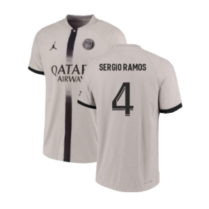 2022-2023 PSG Away Shirt (Kids) (SERGIO RAMOS 4)