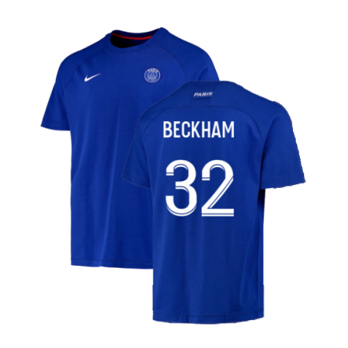 2022-2023 PSG CL Training Shirt (Blue) (BECKHAM 32)