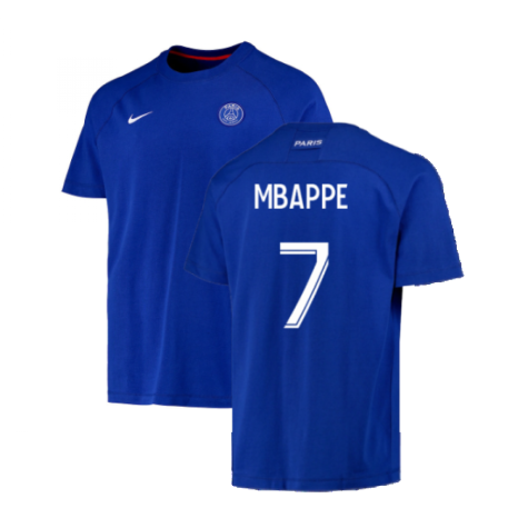 2022-2023 PSG CL Training Shirt (Blue) (MBAPPE 7)