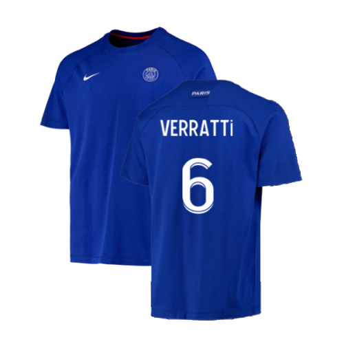 2022-2023 PSG CL Training Shirt (Blue) (VERRATTI 6)