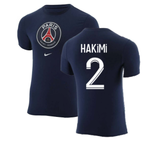 2022-2023 PSG Crest Tee (Navy) (HAKIMI 2)