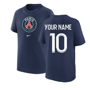 2022-2023 PSG Crest Tee (Navy) - Kids