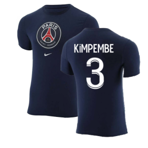 2022-2023 PSG Crest Tee (Navy) (KIMPEMBE 3)