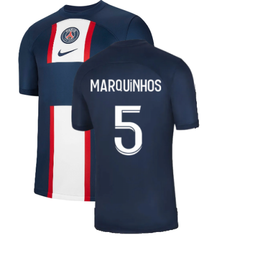 2022-2023 PSG Home Shirt (no sponsor) (MARQUINHOS 5)