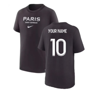 2022-2023 PSG Swoosh Tee Black - Kids