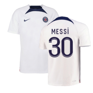 2022-2023 PSG Training Shirt (White) (MESSI 30) 2022-2023 PSG Training Shirt (White) (MESSI 30)