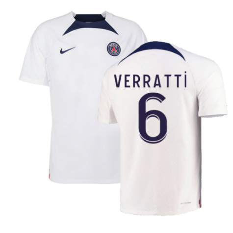 2022-2023 PSG Training Shirt (White) (VERRATTI 6)