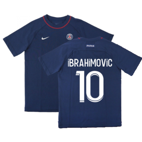 2022-2023 PSG Travel Top (Navy) (IBRAHIMOVIC 10)